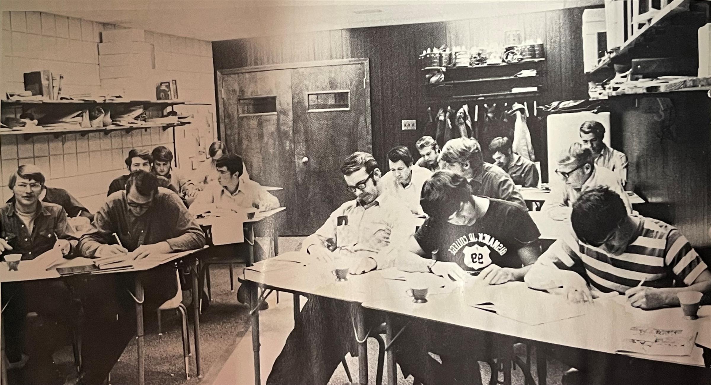 BJC Classroom Scene, 1972